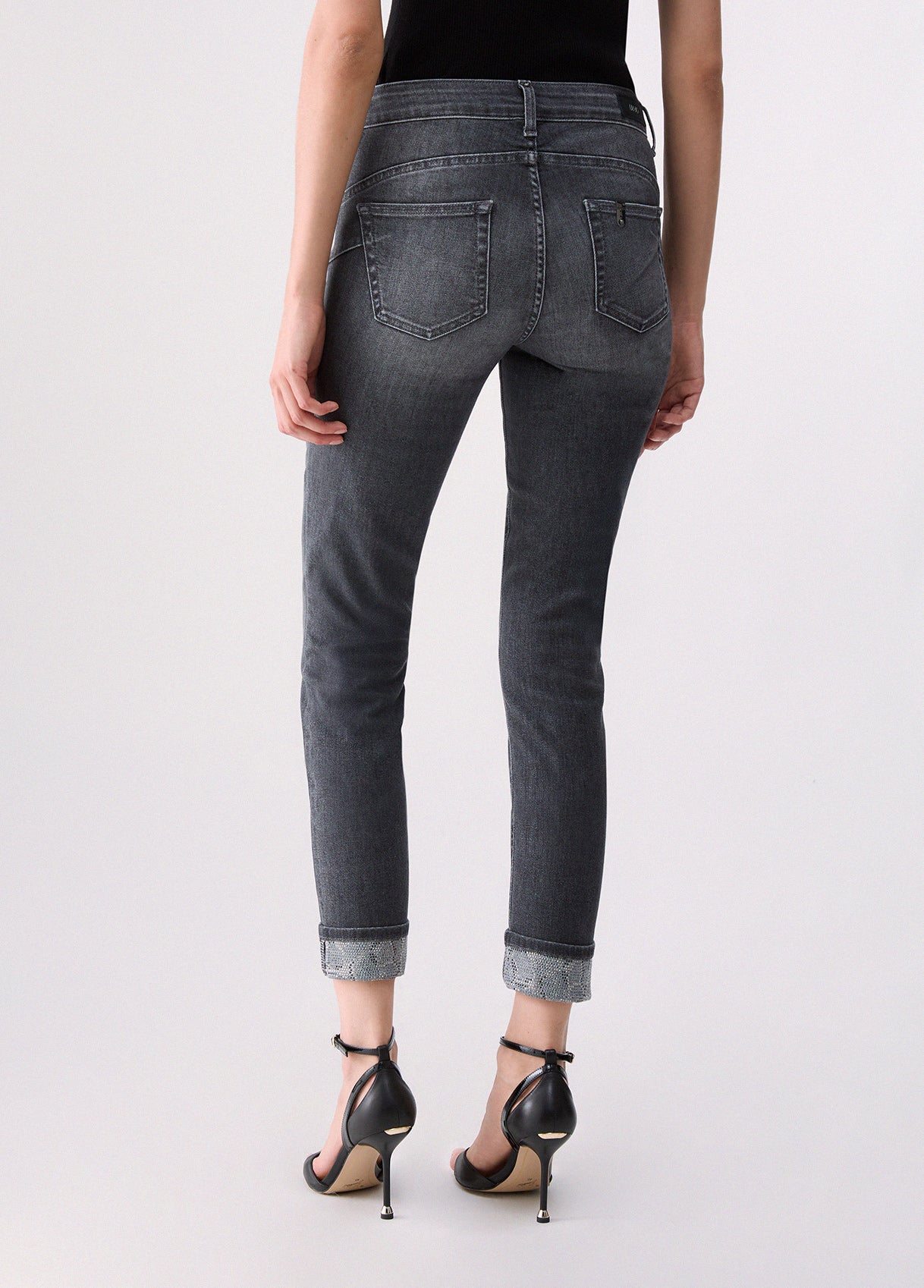 Jeans Liu Jo AI26 - Jeans skinny con applicazioni - UF6006D030587506