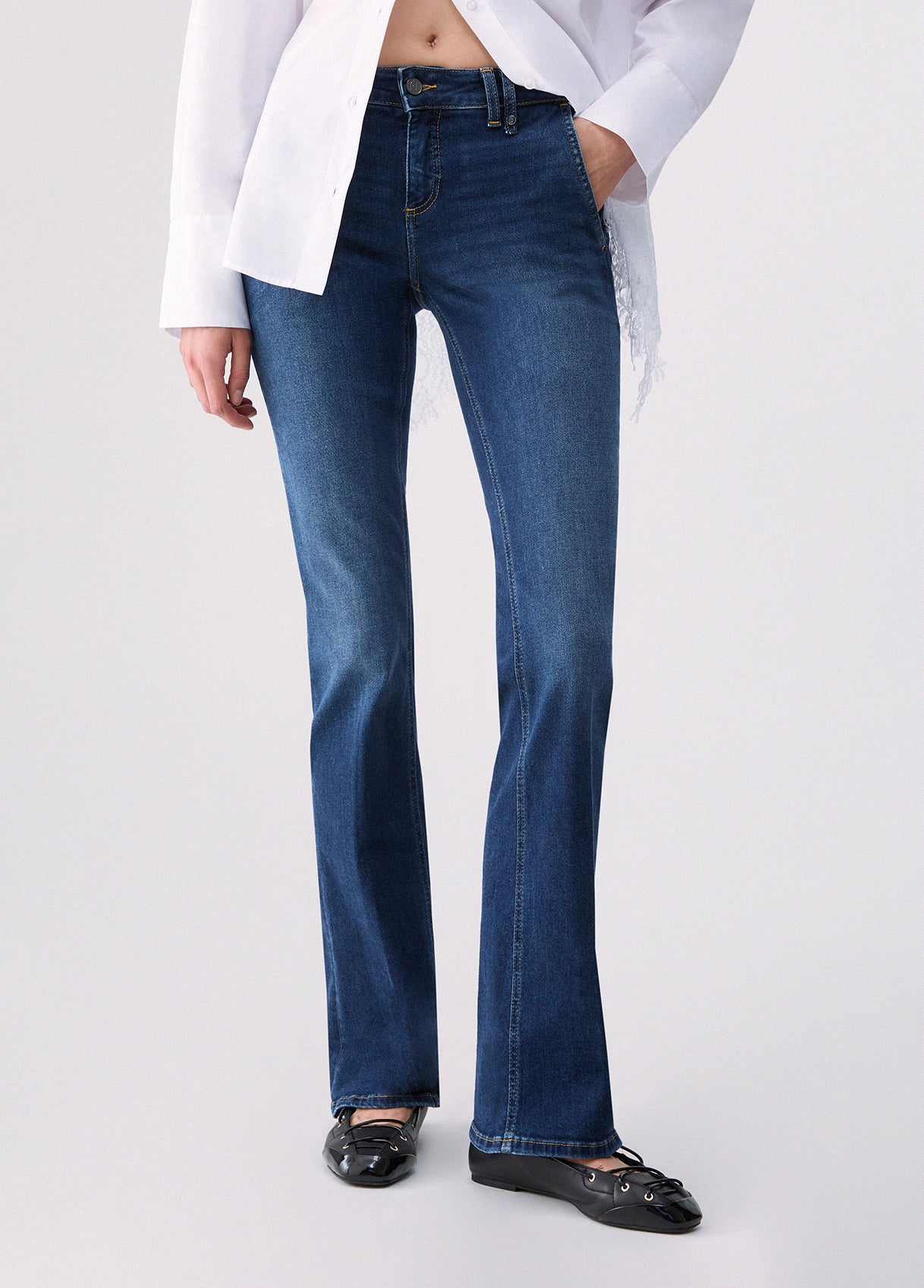 Jeans Liu Jo AI26 - Jeans bootcut stonewash - UF6084DS08579081