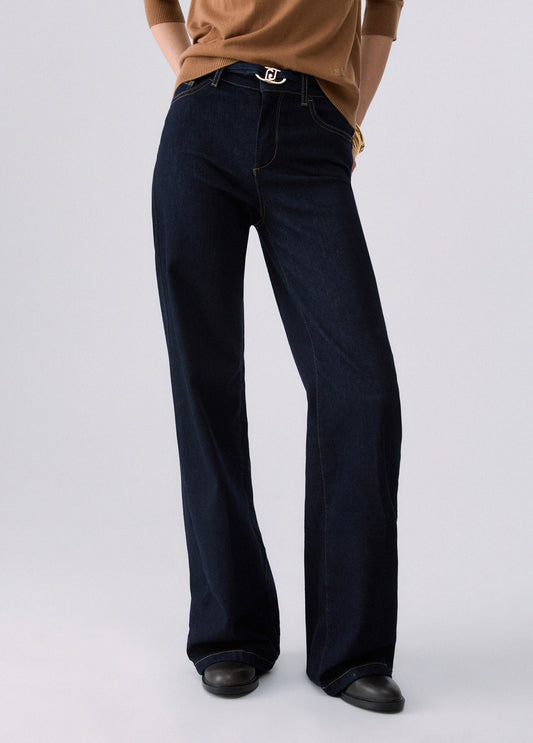 Jeans Liu Jo AI26 - Jeans flare con cintura - UF6088D02647L000