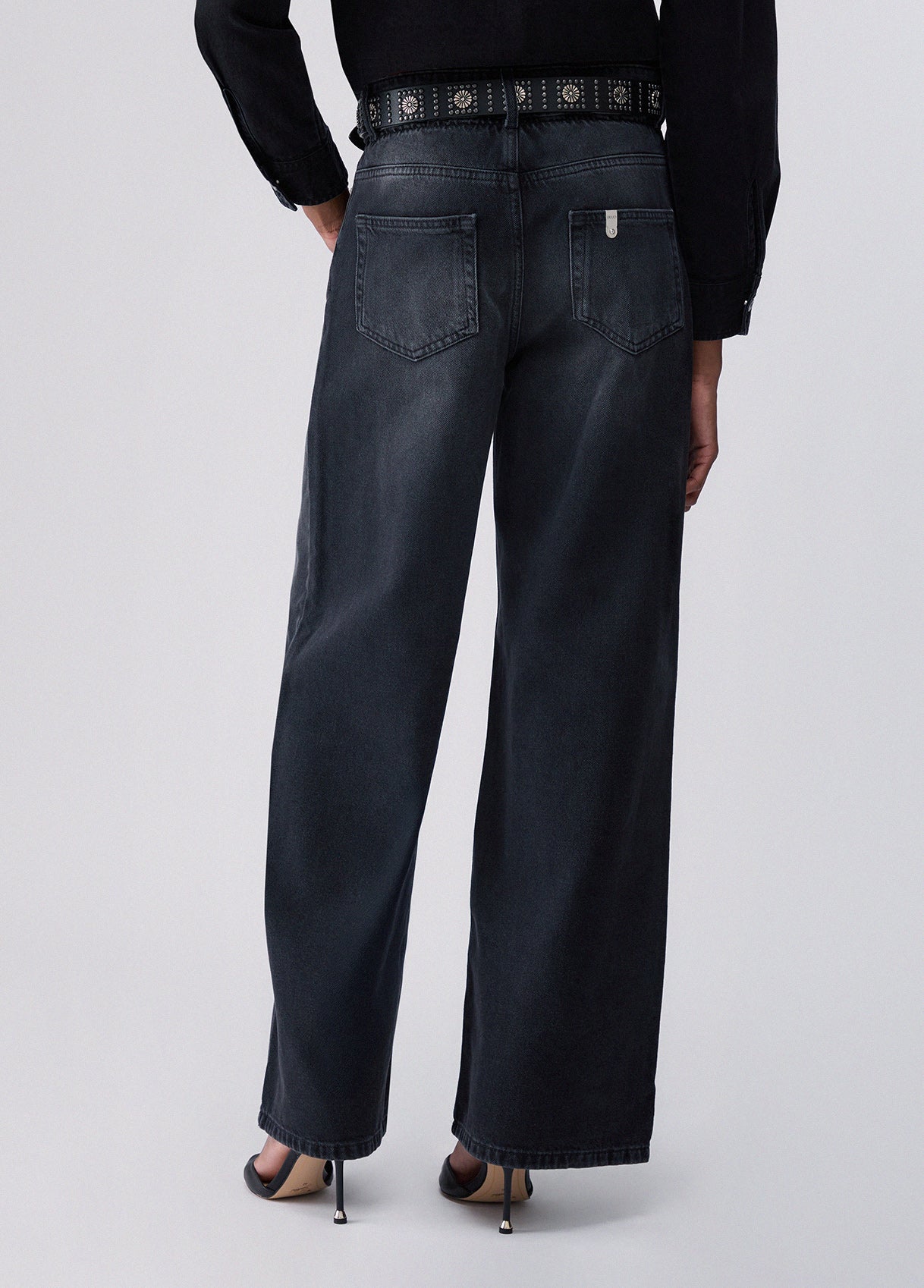 Jeans Liu Jo AI26 - Jeans flare con cintura - UF6186D037087526