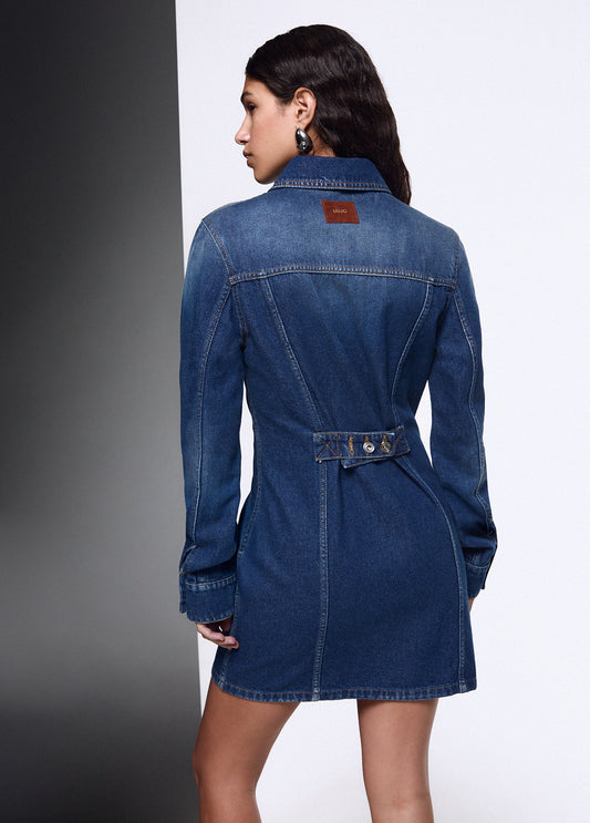 Abito Liu Jo AI26 - Abito corto in denim - UF6504D039879158