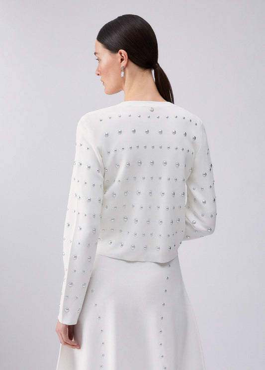 MAGLIA LIU JO PE26 - Cardigan con borchie - WA6090