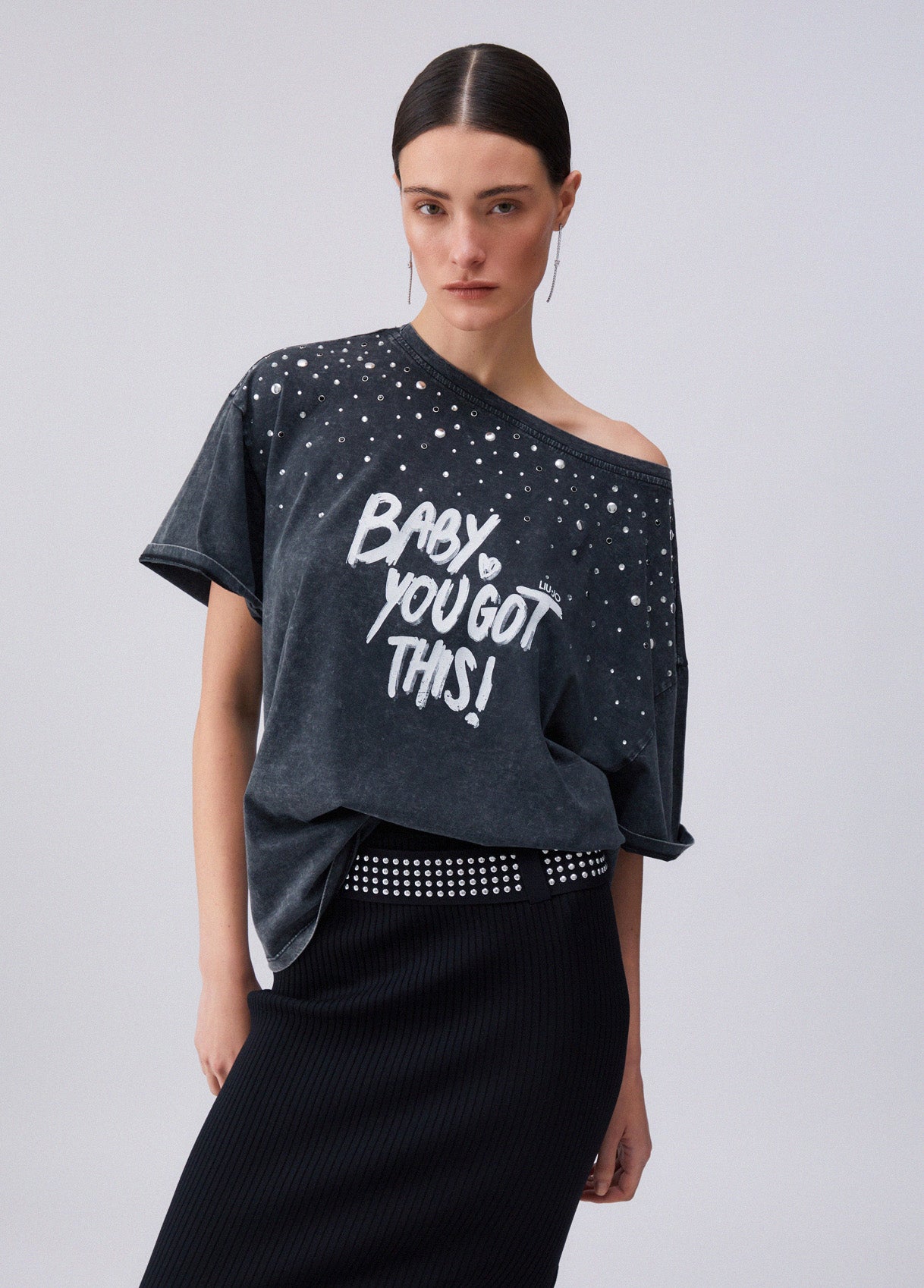 T-shirt e Top LIU JO PE26 - T-shirt con stampa e applicazioni  - WA6131