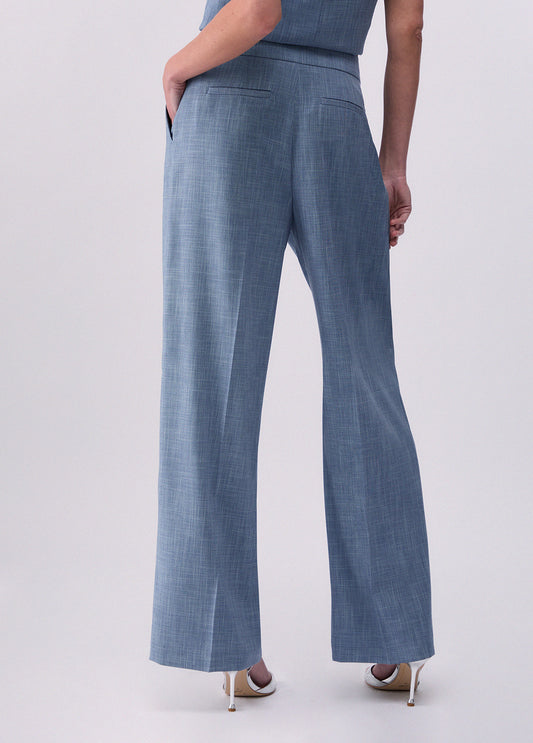 PANTALONI LIU JO PE26 - Pantaloni palazzo in tessuto mélange - WA6167