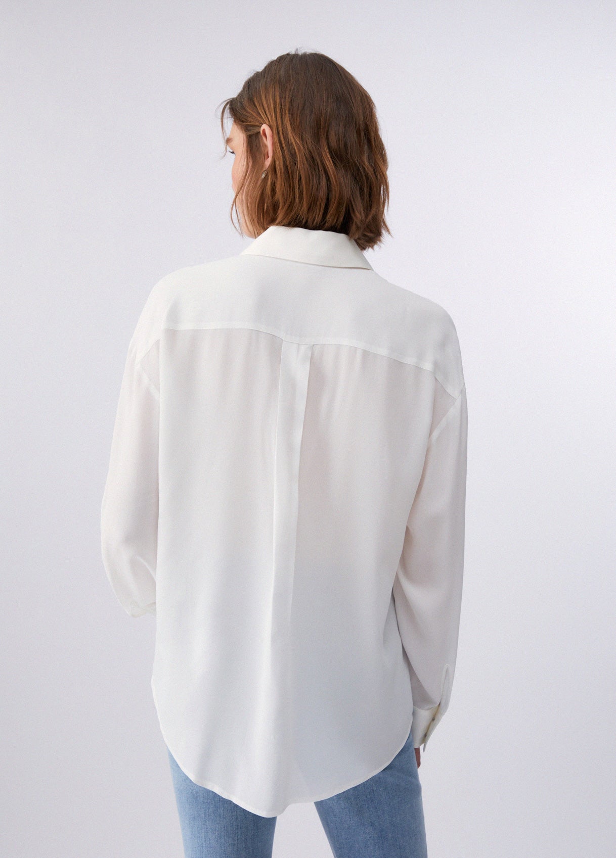 CAMICIA LIU JO PE26 - Camicia con tasca in raso -  WA6354
