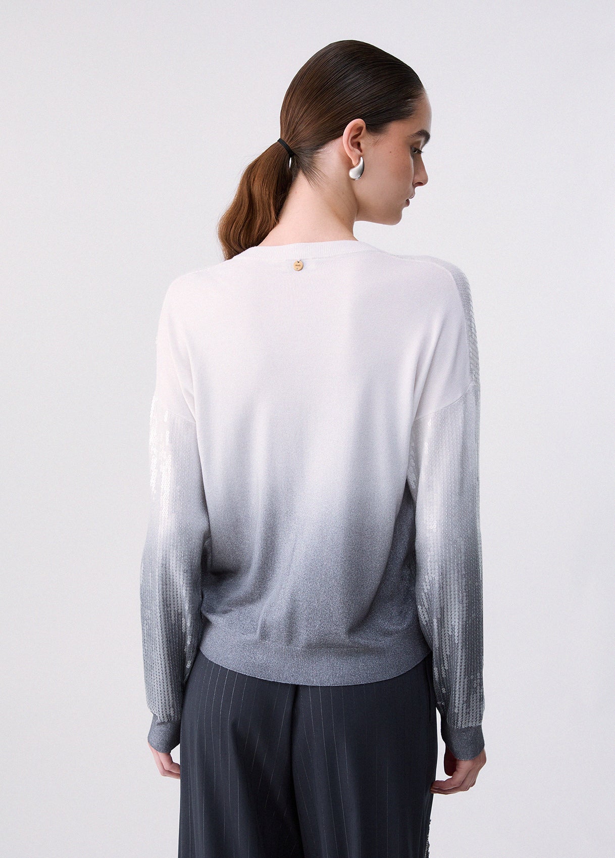 Maglieria LIU JO AI26 - Maglia dégradé con paillettes - WF6178MS49IL9205