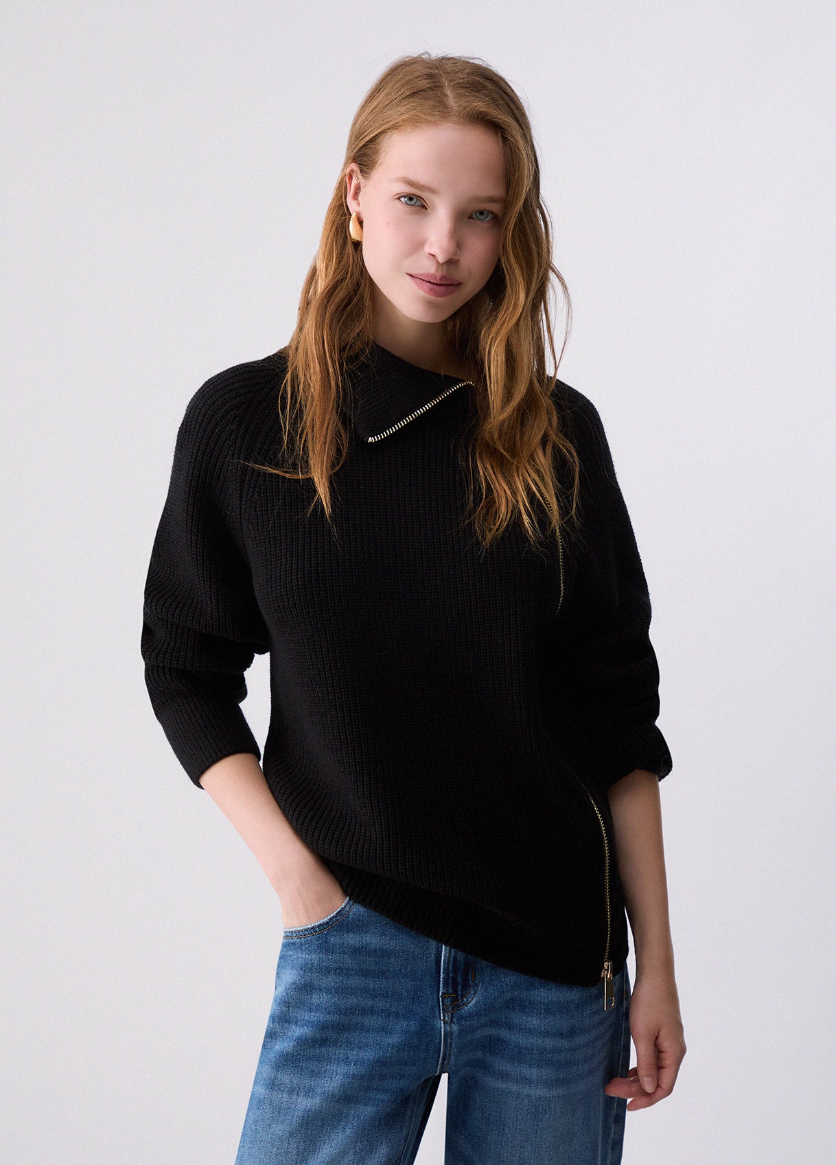 Maglieria LIU JO AI26 - Maglia in lana con zip - WF6216MS05122222