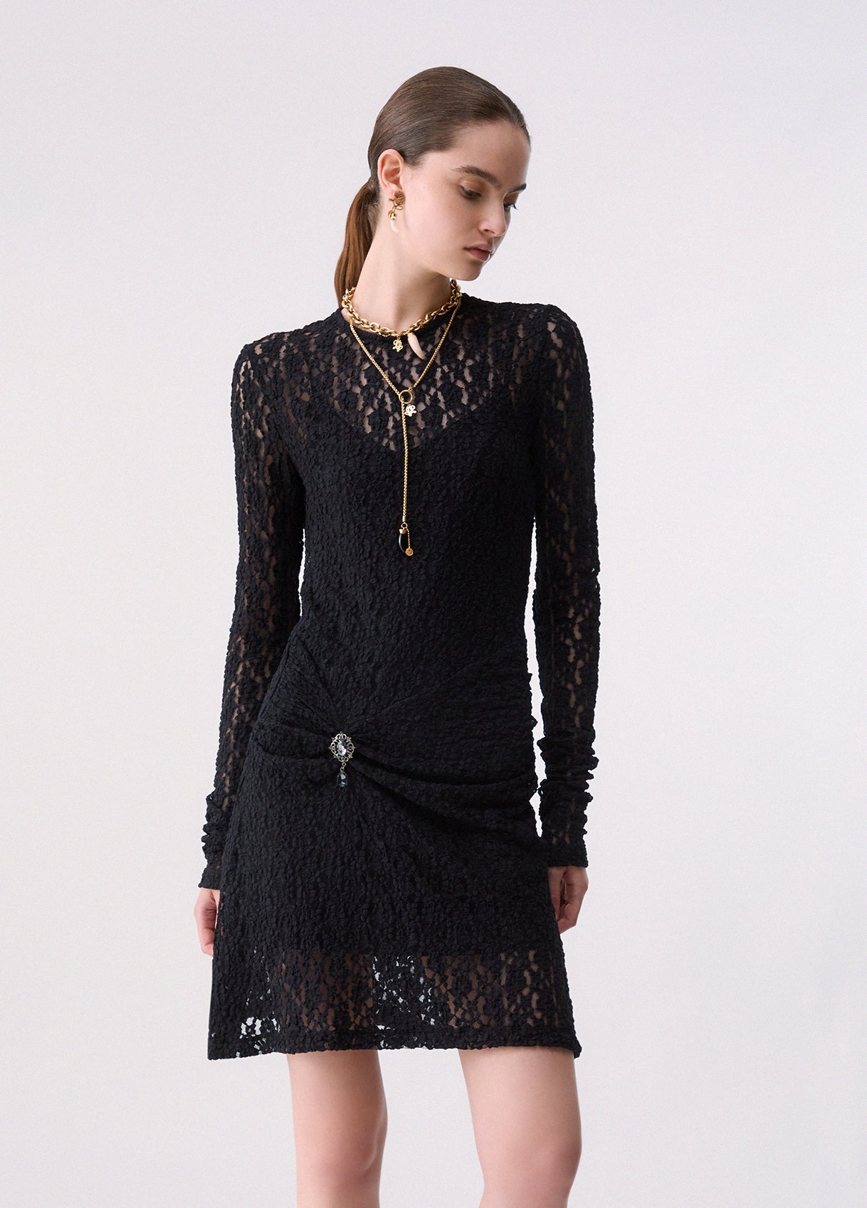 Abiti Liu Jo AI26 - Abito corto in pizzo - WF6252J397522222