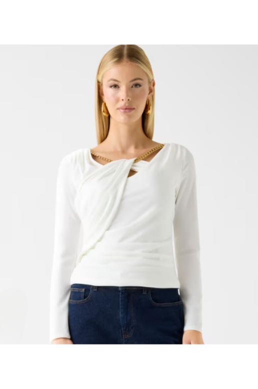 MAGLIA MARCIANO PE26 - Top drappeggiato Marciano - 6RGP066257A